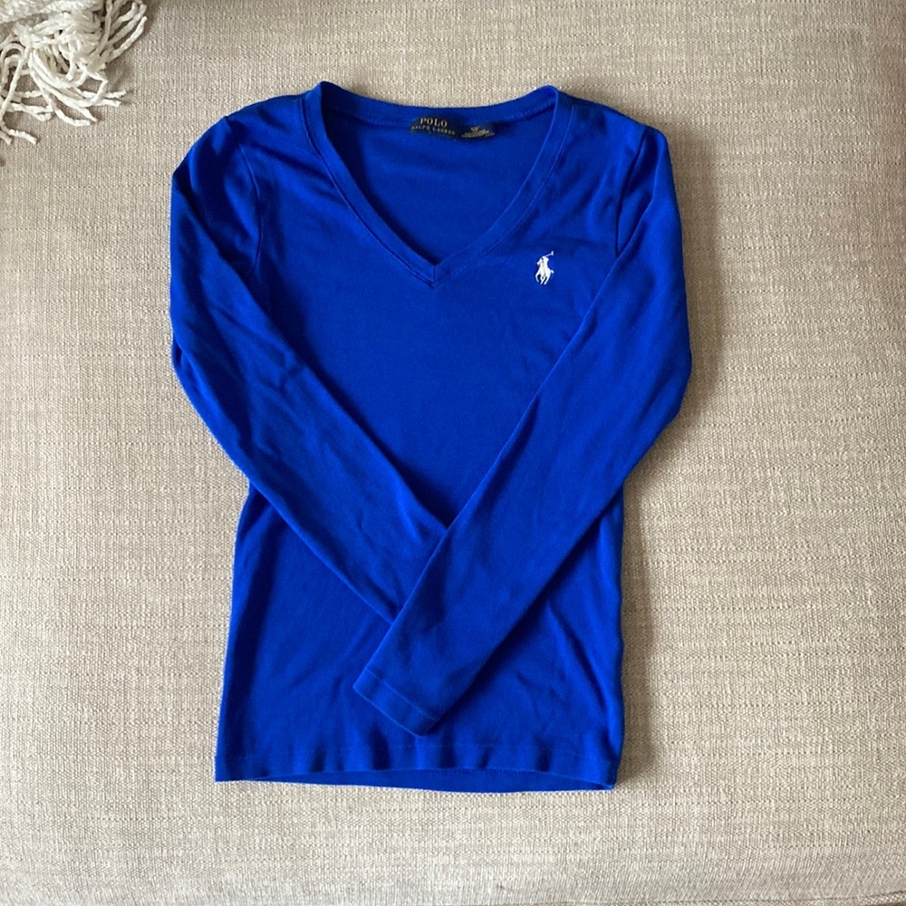 Ralph Lauren V neck long sleeve T-shirt